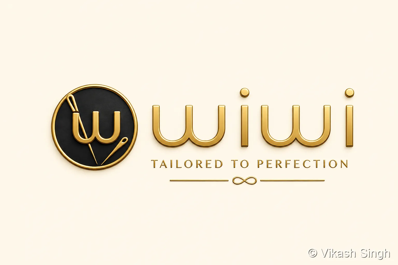WIWI Flat Logo — projekt graficzny autorstwa Vikash Singh