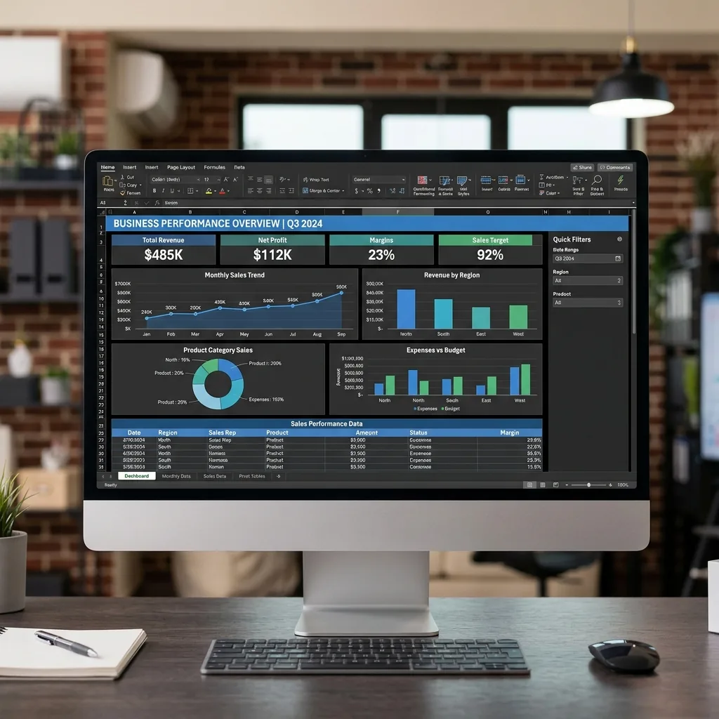 Dashboardy i Arkusze Excel