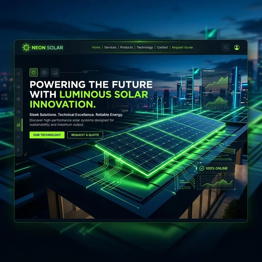 APA Via Energy solar company website preview